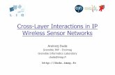Cross-Layer Interactions in IP Wireless Sensor · PDF fileCross-Layer Interactions in IP Wireless Sensor Networks ... layering practices ... transceiver consumes as much power when