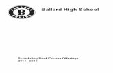 Ballard High School - Jefferson County Public · PDF file*The intent of this document is to provide an up to date listing of courses and programs at Ballard High School. ... the release