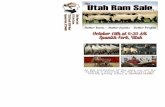 Annual Utah Ram  · PDF fileFountain Green, UT. Ryan McNeil. Kamas, UT. 5. Head Range Yearlings. 1 . Head Registered Yearling Buyer. Price; Buyer Price; Page 22