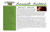 Lizard Letter -  · PDF fileWalter Trout, Robin Trower, Tab enoit, Eric Sardinas, Albert ummings, Robert Randolph and the Family and, ernard Allison, ugs Henderson, Gary Hoey, and