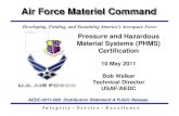 Air Force Materiel Command · PDF fileAir Force Materiel Command Developing, ... provided in a Certification Report, ... PVElite Pressure Vessel Analysis 30