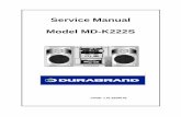 Service Manual Model MD- · PDF fileCALIBRATION GUIDE ... 8.1 PRODUCT MODEL ... Tunning in 90,1 MHz and adjust the RF-FM coil (L.101) to obtain maximum output signal