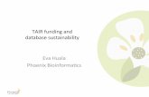 TAIR funding and database sustainability Eva Huala …phoenixbioinformatics.org/assets/pag2017_tair_huala.pdfTAIR Curaon Stas=cs 2014 2015 Arabidopsis articles added 4491 4107 ...