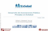 Desarrollo de Asociaciones Público Privadas en EsSalud event1/Present... · María del Triunfo de la Red Asistencial Rebagliati de ... en la red de almacenes y farmacias de Lima