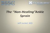The “Non Healing”Ankle - New England Baptist Hospital Non-healing Ankle Sprain.pdf · Workplace Foot/Ankle Injuries (Conti and Silverman, 2002) ... Pain Control –Anti Inflammatory
