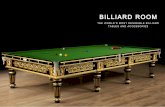 Billiard  · PDF fileBilliard room The World's mosT desiraBle Billiard TaBles and accessorie s