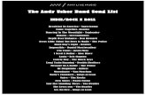 Andy Usher Band Song List - Hire Newcastle, & North East · PDF file · 2017-09-09The Andy Usher Band Song List INDIE/ROCK N ROLL Breakfast In America - Supertramp Come Together-