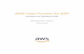 AWS Data Provider for SAP - d1. · PDF fileThe AWS Data Provider for SAP requires an active route to the Internet. This is in ... Gateway SAP Instance NAT Instance Amazon CloudWatch