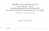 THE STUDENT’S GUIDE TO UNDERSTANDING CONSTITUTIONAL · PDF fileTHE STUDENT’S GUIDE TO UNDERSTANDING CONSTITUTIONAL LAW ... Constitutional Connector Chapter 1 gave an overview of