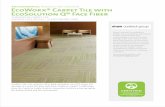 Environmental Product Declaration EcoWorx Carpet Tile · PDF fileEcoWorx® Carpet Tile with EcoSolution Q® Face Fiber Environmental Product Declaration Shaw Contract Group defines