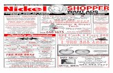 WANT ADS -  · PDF fileCANCELLATION NOTICE REQUIRED AT LEAST 2 DAYS PRIOR TO ISSUE ... ehyder@legalshield.com G1G4/M Good looking ... Nickel Shopper Want Ads -