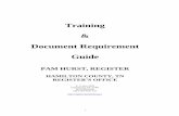 Training Document Requirement Guide - Hamilton Co. TN ...1 Training & Document Requirement Guide PAM HURST, REGISTER HAMILTON COUNTY, TN REGISTER’S OFFICE P. O. Box 1639 Chattanooga