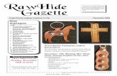 RawHide Gazette - PSLAC — Puget Sound Leather · PDF filethe Rawhide Gazette comes out and I get to see what mem- ... book titled Leather Tool-ing & Carving by Chris H. Groneman