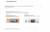 PROFIBUS-DP Communications Module CB15/CB155 · PDF fileOperating Instructions for PROFIBUS-DP Communications Modules for Siemens General Purpose Inverters CB15 CB155 MICROMASTER COMBIMASTER