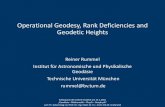 Operational Geodesy, Rank Deficiencies and Geodetic …leibnizsozietaet.de/wp-content/uploads/2015/02/09-Reiner-Rummel... · Operational Geodesy, Rank Deficiencies and Geodetic Heights