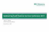 Goldman Sachs US Financial Services Conference 2017investor.citizensbank.com/~/media/Files/C/CitizensBank-IR/reports... · $151.4 billion in total assets(1) ... Built out CCAR loss