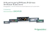Human/Machine Interfaces -   · PDF fileHuman/Machine Interfaces MagelisTM GTO Advanced Optimum panels ... Modicon M340 Modicon M238 Modb us XBTGT HMIGTO ... Uni-TE or Modbus