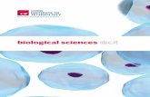 biological sciences @cit Biological Sciences... · Department of Biological Sciences ... of medical science including Biochemistry, Microbiology, Cellular Pathology, Haematology and