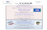 P.O. Box 9695, Daytona Beach, FL 32120 - lwvvc. · PDF fileP.O. Box 9695, Daytona Beach, FL 32120 By THE VOTER Nov/Dec 2015 Saturday, November 14, 2015 League of Women Voters of Volusia