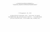 Chapter A-10 GEOTECHNICAL ANALYSIS NORTH KANSAS CITY - LOWER (NATIONAL ... · PDF file10-1 CHAPTER A-10 GEOTECHNICAL ANALYSIS NORTH KANSAS CITY – LOWER (NATIONAL STARCH AREA) A-10.1