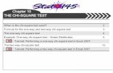 Chapter 10 THE CHI-SQUARE TESTnlucas/Stat 145/145 Powerpoint Files/145 Chapter 10... · • Tutorial: Performing a two-way chi-square test in Excel 2007 THE CHI-SQUARE TEST Chapter