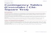 Contingency Tables (Crosstabs / Chi-Square Test) · PDF fileContingency Tables (Crosstabs / Chi-Square Test) Introduction This procedure produces tables of counts and percentages for