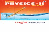 Physics – II - Target  · PDF fileThere will be one single paper of 70 Marks in Physics. Duration of the paper will be 3 hours. ... 2 Std. XII Sci.: Perfect Physics ‐ II