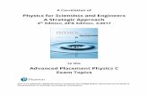 Physics for Scientists and Engineers A Strategic Approach · PDF fileA Correlation of Physics for Scientists and Engineers: A Strategic Approach with Modern Physics, 4th Edition, AP