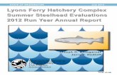 Lyons Ferry Complex Hatchery Evaluation · PDF fileLyons Ferry Hatchery Complex Summer Steelhead Evaluations 2012 Run Year Annual Report STATE OF WASHINGTON July 2015 Washington Department