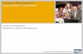 Using Templates in Global Rollout - SAP - Community · PDF fileThe template management approach allows customers with multi-site SAP installations to efficiently manage their business