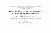 Practicum and Internship Placement Handbook - OISE · PDF filePracticum and Internship ... 4 1.4 Ph.D. Internship ... Internship Evaluation Form. Ph.D. students interested in gaining