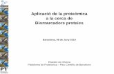 Aplicació de la proteòmica a la cerca de Biomarcadors · PDF filea la cerca de . Biomarcadors proteics. Barcelona, ... Aebersold and Mann, Nature, ... Peptide reactive group. Reporter.