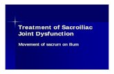 Treatment of Sacroiliac Joint Dysfunction - NATAmembers.nata.org/.../Treatment_of_Sacroiliac_Joint_Dysfunction.pdf · Treatment of Sacroiliac Joint Dysfunction Movement of sacrum