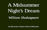 A Midsummer Night's Dream - UCM · PDF fileA MIDSUMMER NIGHT’S DREAM William Shakespeare (written about 1593-1594) DRAMATIS PERSONAE THESEUS: Duke of Athens. ... Upon that day