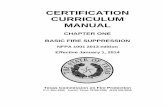 CERTIFICATION CURRICULUM MANUAL - Texas Commission on Fire ... · PDF filetexas commission on fire protection certification curriculum manual chapter 1 basic fire suppression basic