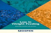 Loss in Weight Feeding - Rospen · PDF fileLoss in Weight Feeding Balancing innovation with precision. The Rospen loss-in-weight feed system has been designed to weigh and control