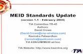 MEID Standards Update - · PDF file6 Pseudo-ESN (pESN) Pseudo-ESN is used in places where ESN is used • RN_HASH_KEY. Used to randomize the start of transmission in CDMA systems.