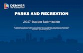 PARKS AND RECREATION - Denver · PDF filePARKS AND RECREATION ... 2.0 full-time. ... teach tai chi, Silver Sneakers, pickleball, cooking classes, ArtReach and Active Minds. Additional
