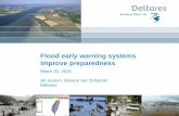 March 31, 2015 Ad Jeuken, Simone van Schijndel Deltares · PDF fileAd Jeuken, Simone van Schijndel Deltares Flood early warning systems improve preparedness. ... Delft-FEWS is being