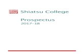Shiatsu College Prospectusshiatsucollege.co.uk/.../03/Shiatsu-College-Prospectus-2017-18.pdf · Two-handed connection is important in Shiatsu Shiatsu College Prospectus 2017 - 2018