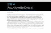Normalizing the Federal Reserve's Balance Sheet - urban.org · PDF fileNORMALIZING THE FEDERAL RESERVE’S BALANCE SHEET 3 As the Fed portfolio declines, this process should reverse.