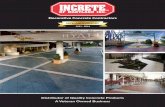 Decorative Concrete Contractors - Increte of Maryland Concrete Contractors Distributor of Quality Concrete Products A Veteran Owned Business H AIVAY 1991 - 2016
