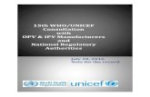 15th WHO/UNICEF Consultation with OPV & IPV · PDF fileUpdate on Polio Eradication and Endgame Strategy ... OPV/IPV Manufacturers and National Regulatory Authorities 28 July 2016 ...