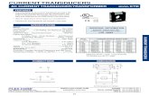 CURRENT TRANSDUCERS - Flex-Core® · PDF fileCURRENT TRANSDUCERS AC CURRENT TRANSDUCER/TRANSFORMER MODEL CTD ... 500E2 600E2 800E2 1000E2 10Vdc 1mAdc