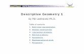 Descriptive Geometry 1 - epab.bme.hu · PDF fileDescriptive Geometry is a branch of Geometry. ... Ábrázoló geometria (Budapest : ... Descriptive Geometry 1 23