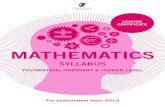 Download the Leaving Cert Maths syllabus (for 2015 onwards) · PDF file6 Leaving Certificate Mathematics introduction and rationale Mathematics is a wide-ranging subject with many
