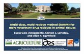 Lucía Geis-Asteggiante, Steven J. Lehotay, and Alan R ... · PDF fileivermectin, levamisole ... oxfendazole, oxibendazole, selamectin, thiabendazole, 5-hydroxythiabendazole, triclabendazole,