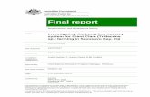 Final report - ACIARaciar.gov.au/files/fr2017.15_investigating_the_long-line_nursery... · Final report: Investigating the Long-line nursery system for Giant Clam (Tridacdna sp.)