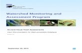 Watershed Monitoring and Assessment · PDF fileWatershed Monitoring and Assessment Program ... store results remotely and provide web accessibility, ... please contact Courtney Siu