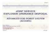 JOINT SERVICE EXPLOSIVE ORDNANCE · PDF fileJOINT SERVICE EXPLOSIVE ORDNANCE DISPOSALEXPLOSIVE ORDNANCE DISPOSAL ADVANCED EOD ROBOT SYSTEMADVANCED EOD ROBOT SYSTEM ... 0Architecture